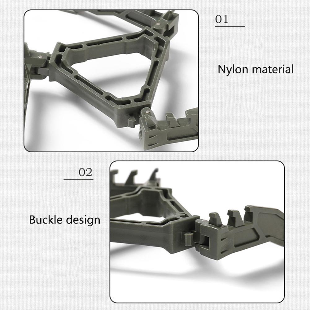Nylon-Kraftstoffkanister-Stabilisator, 3-Gang-Einstellung, verstellbarer Universal-Gastankhalter, faltbar, rutschfest, Zubehör, Outdoor-Campingausrüstung