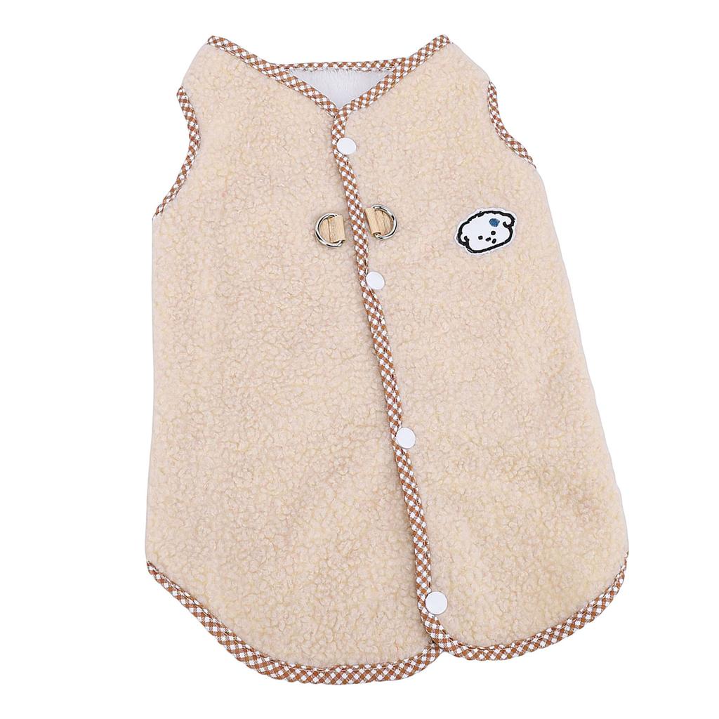 Dog Winter Jacket Wind Proof Soft Comfortable Warm Fleece Vest Dog Sweater for Home Outdoor