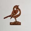 1Pc Rust-Colored Bird Comfortable Home And Garden Decoration Country Metal Artwork Backyard Wall Decoration Iron Garden Decorati