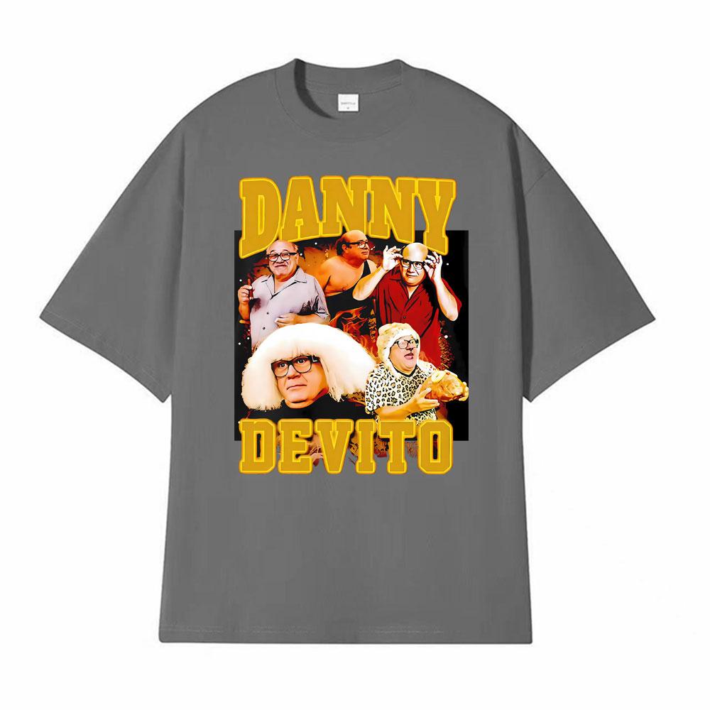 Trash Man Danny Devito Vintage Rap T Shirt High Quality Tshirts Unisex Short Sleeve Comfort Mens Clothing Tee Shirt Streetwear
