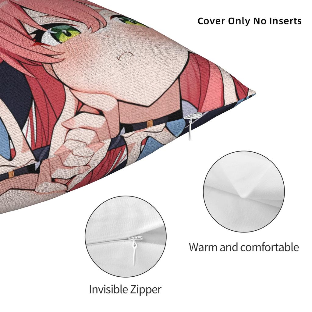 Hot Girl Kawaii Sakura Miko Pillow Cover Comfy Cushion Cover Morden Pillow Case For Sofa Bedroom Home Decor