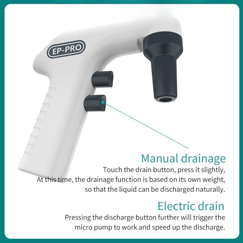 200ML LED Digital Display Electtic Pipette Controller Automatic Pipette Lab Equipment Electronic Pipette Pump