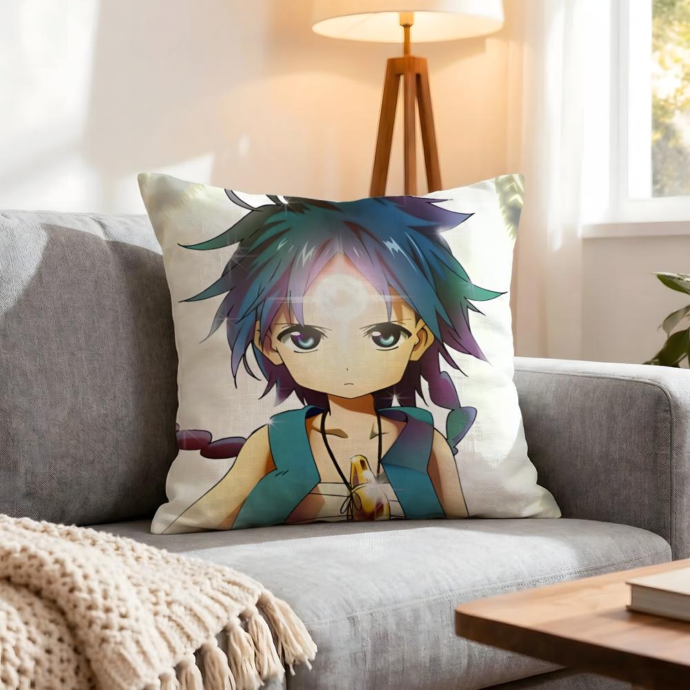 Magi The Labyrinth Of Magic Cushion Cover 1Pcs Decorative Covers Soft Cushion Case For Sofa Couch Decor 40X40 45X45 Pillowcases