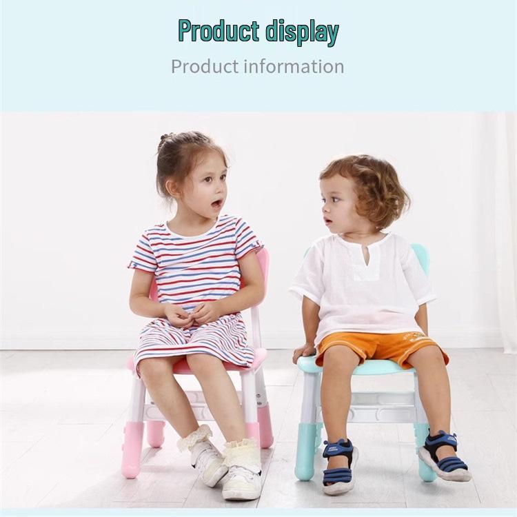 Adjustable Height Plastic Chair for Kids – Ideal for Drawing, Eating, and Studying