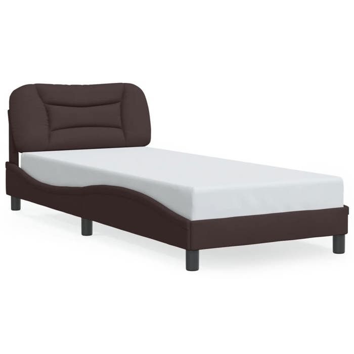 VidaXL Bed Frames Without Mattress Hvar, Upholstered Bed, Slat Base, Single Bed, Adult Bedroom Bed 3207747