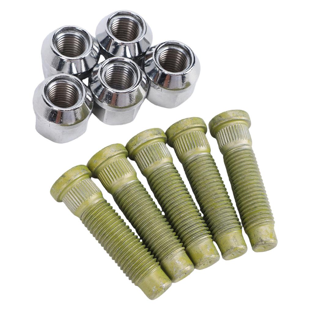 Wheel Stud Bolt Kit Replacement for Vauxhall 9595179 M12 X 1.5 Steel Car Lug Bolts
