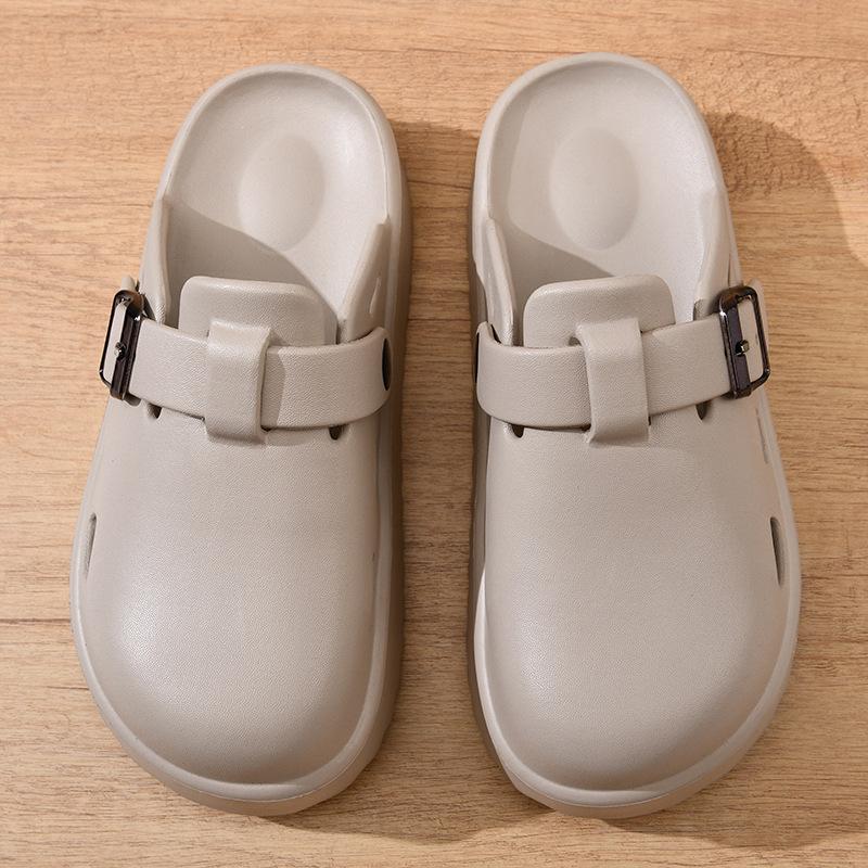 

New platform high-heeled sandals outer wear student shoes slippers bag head muffin bottom cool slippers women 40-41