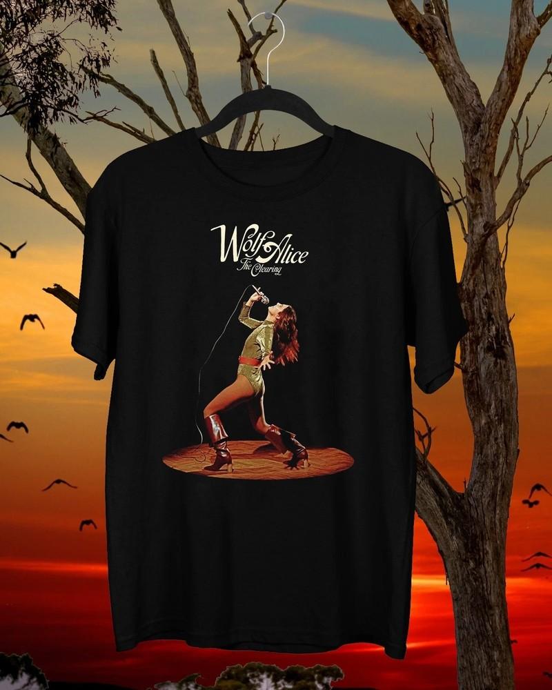 Collection Wolf Alice Band The Clearing T Shirt Black All Size Shirt BL2098 Unisex T-Shirt XXL