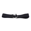 Women's Elastic Belts Round Buckle Belt Fashion Simple Waistband Clothing Decoration