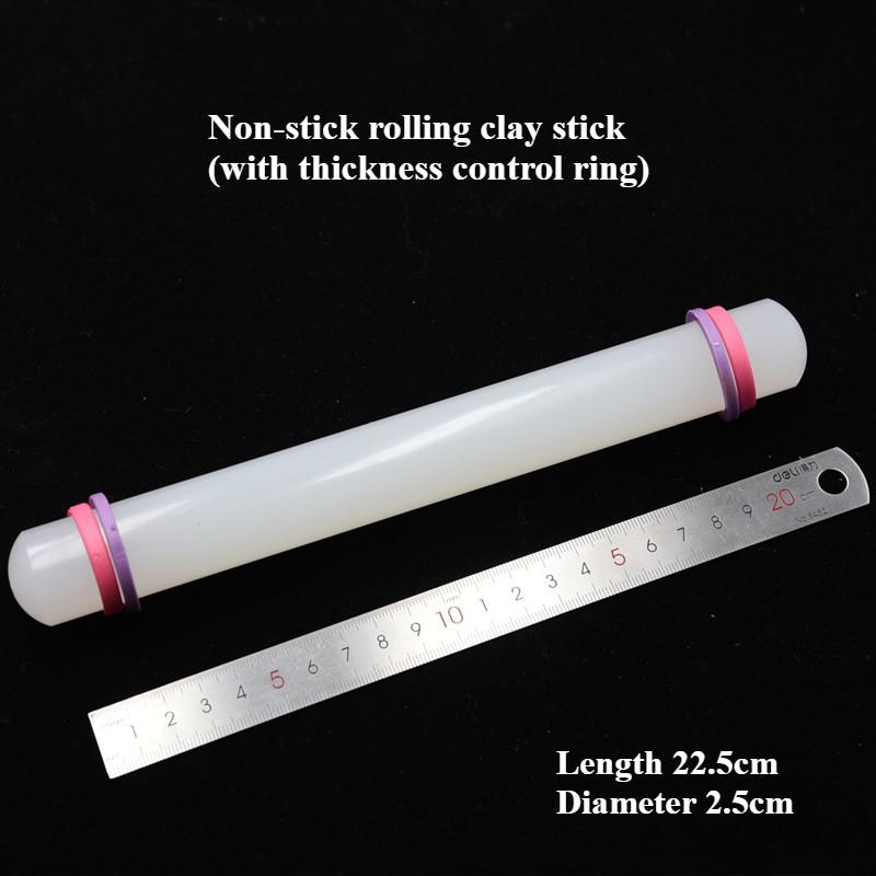 Polymer Clay Rolling Pin - Acrylic Hollow Solid Transparent DIY Craft Tool for Modeling & Sculpting