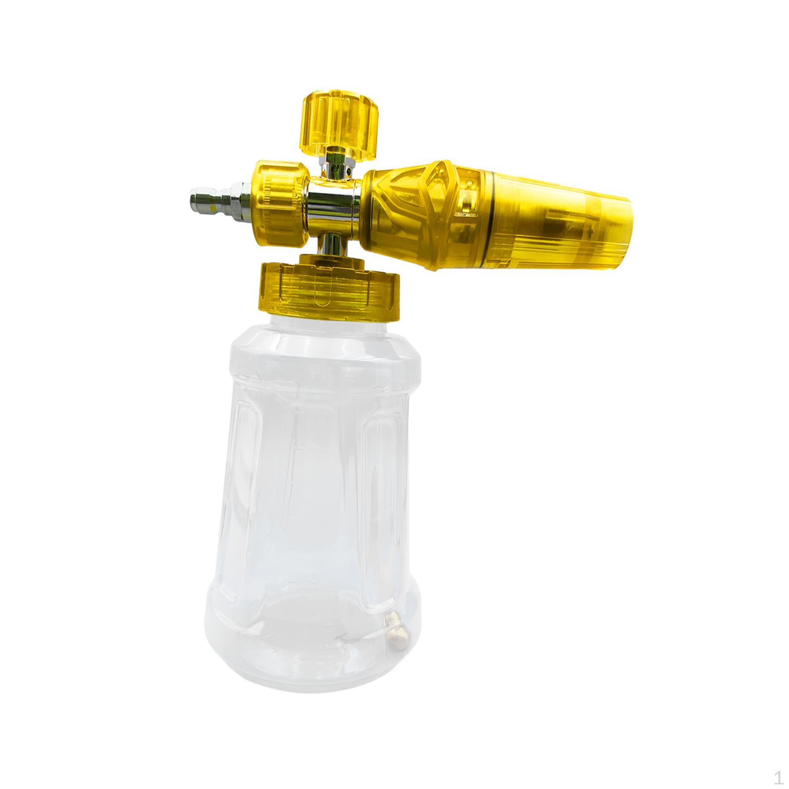 

Adjustable Handheld Car Wash Foam Sprayer for Vehicle Cleaning жёлтый