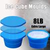 Silicone Large Ice Grid Mould Reusable Ice Cube Box Durable Ice Block Mold