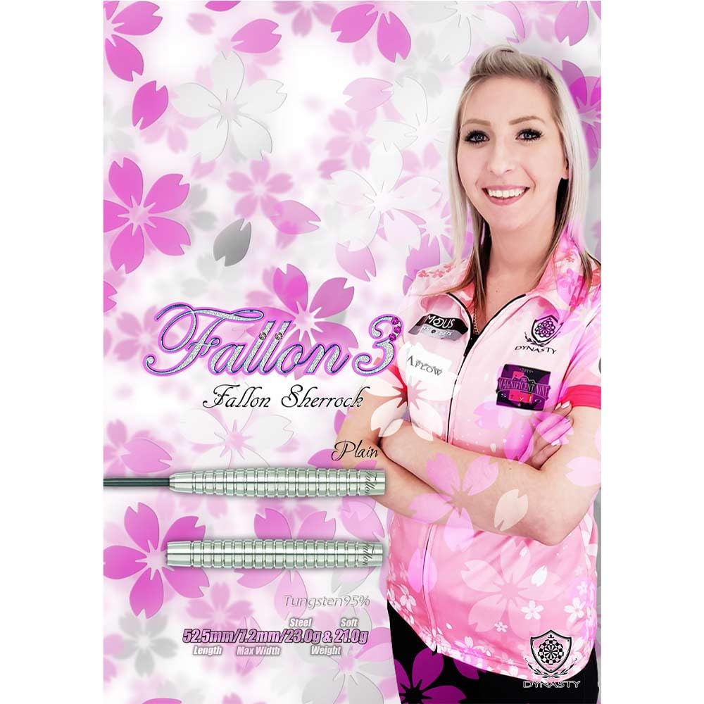 DYNASTY BLACK LINE Fallon3 plain Fallon3 plain STEEL Fallon Sherlock player model darts barrel dart set A-FLOW