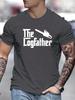 The Logfather Chainsaw Unisexs Crew Neck T Shirt Lumberjack Humor Print Short Sleeve Casual Cotton Work Streetwear Daily Tee