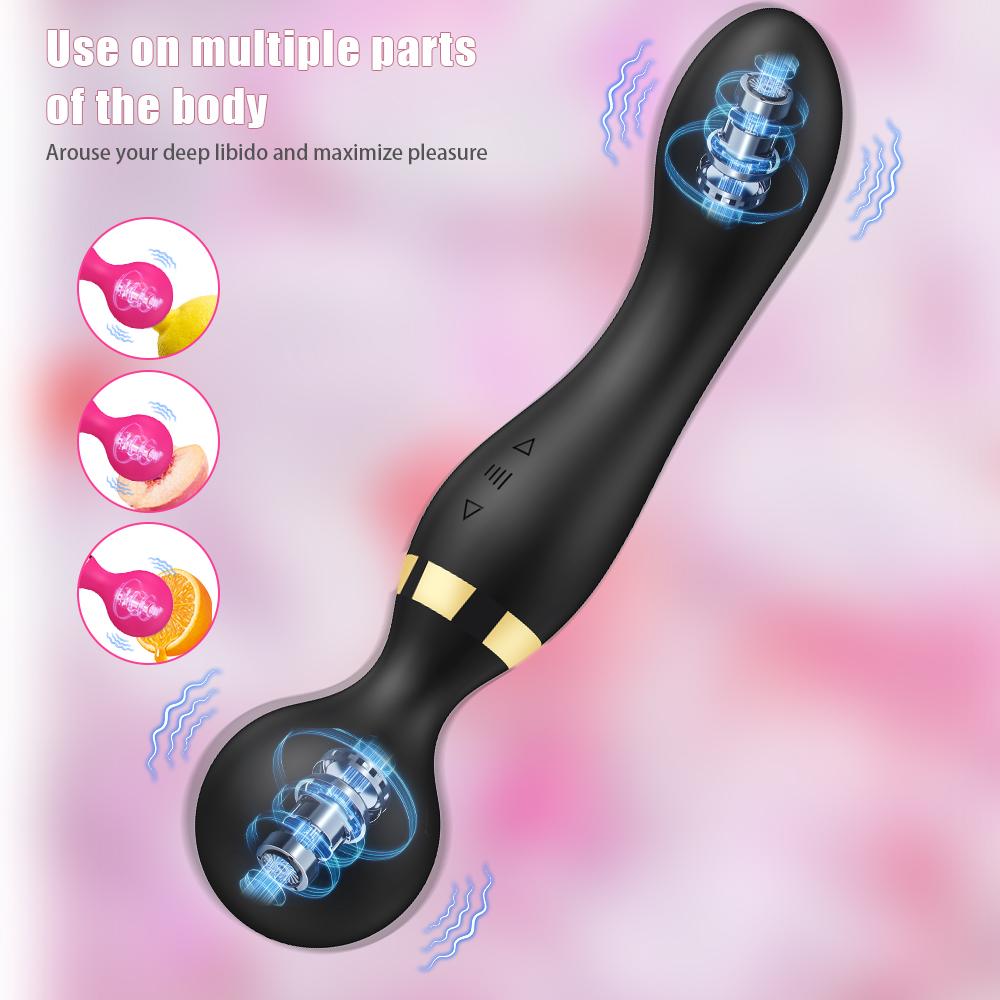 Double Head Powerful Clit Vibrators for Women AV Magic Wand Massager Dildo G Spot Orgasm Clitoris Stimulator Masturbator