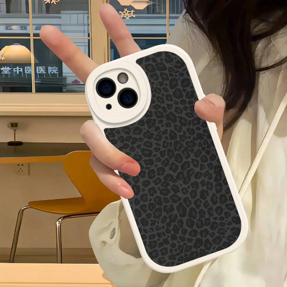 Leopard Cheetah Print Phone Case For IPhone 16 15 14 13 12 11 Pro Max Plus Mini Leather Cover