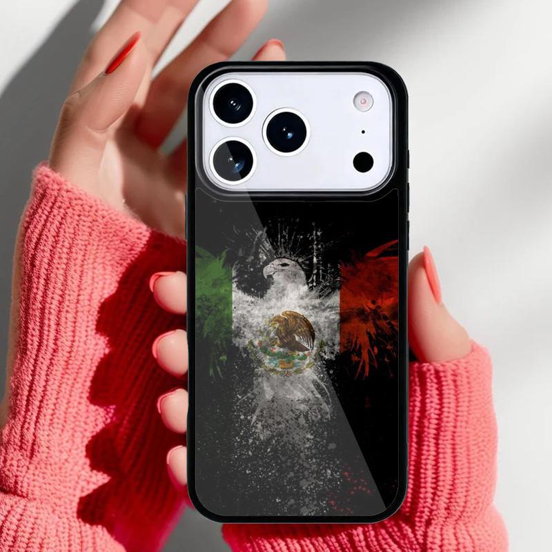Mexico Flag Phone Case for iPhone 17 Air 16e 15 14 13 Pro Max Back Cover for 12 11 Pro Coque