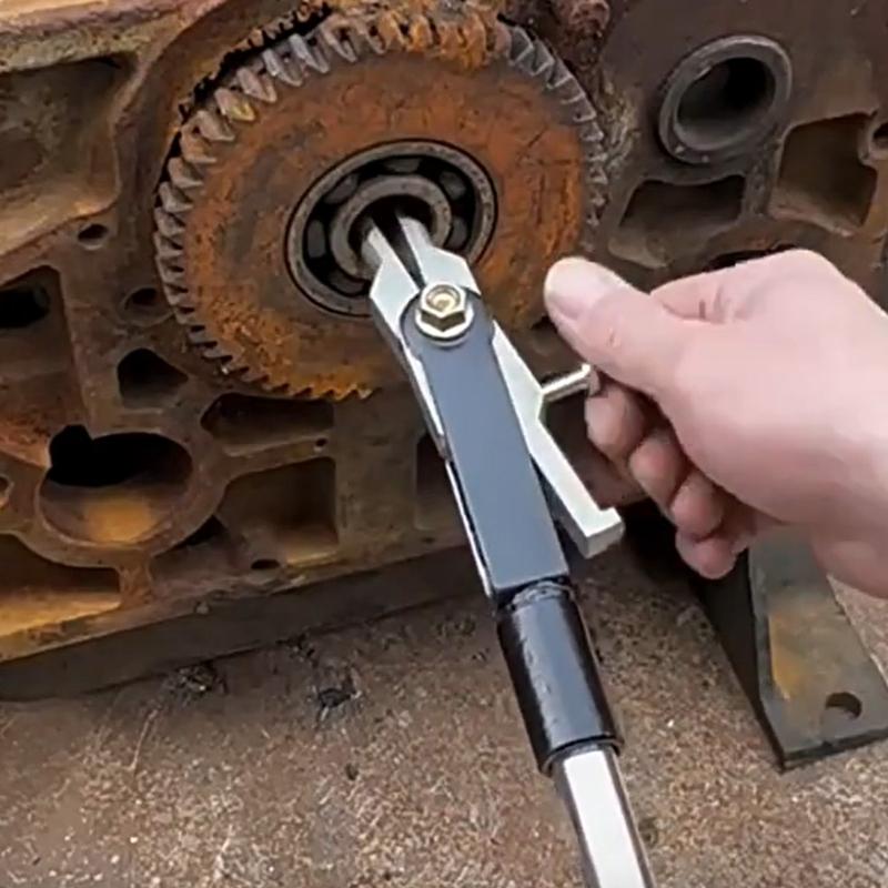 Heavy Duty 2 Jaw Slide Hammer Puller For Internal Bearing Removal Professional Automotive Repair Tool With Long Handle