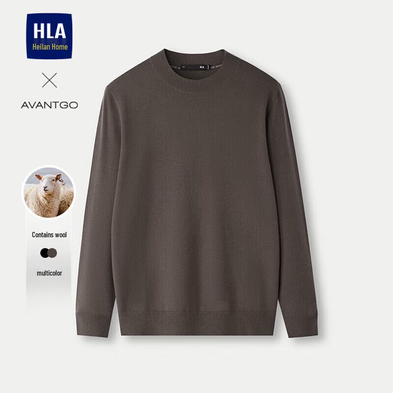 Мужской классический вязаный свитер с круглым вырезом 3XL