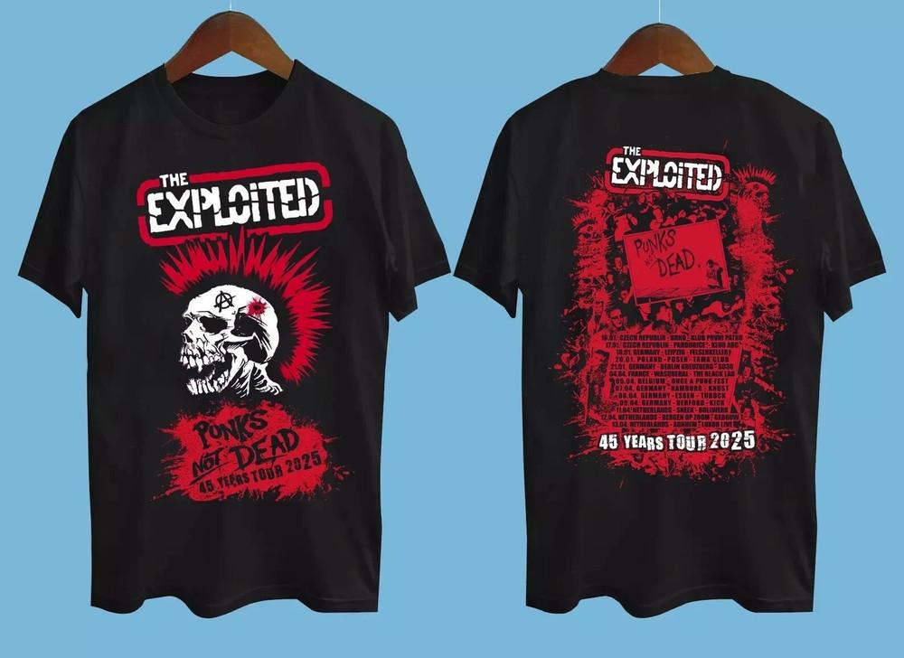 

The Exploited Tour 2025 Band Gift For Fan S to 5XL 2sides Tshirt S5XL Unisex T-Shirt M