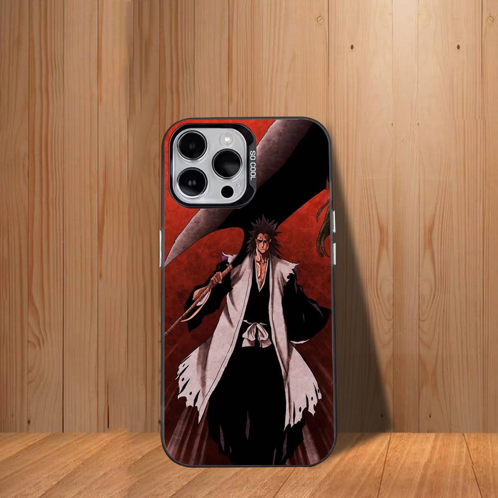 

B-Bleach Z-ZarakiS Kenpachi Phone Case For iPhone 17,16,15,14,13,12,11,Mini,Pro,SE,MAX White Matte Shockproof Cover iPhone16promax