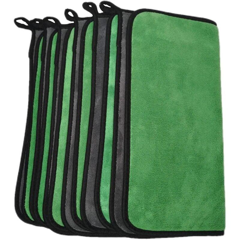 Car Towel, Car Wash Towel, Double-sided Coral Velvet Cleaning Cloth, Absorbent and Thickened Towel