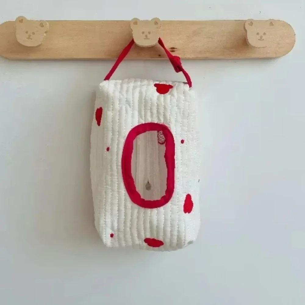 Cartoon Paper Box Cute Wet Wipe Storage Bag Portable Car Paper Box Large Capacity Wet Wipe Storage Home Hanging Cardboard Box