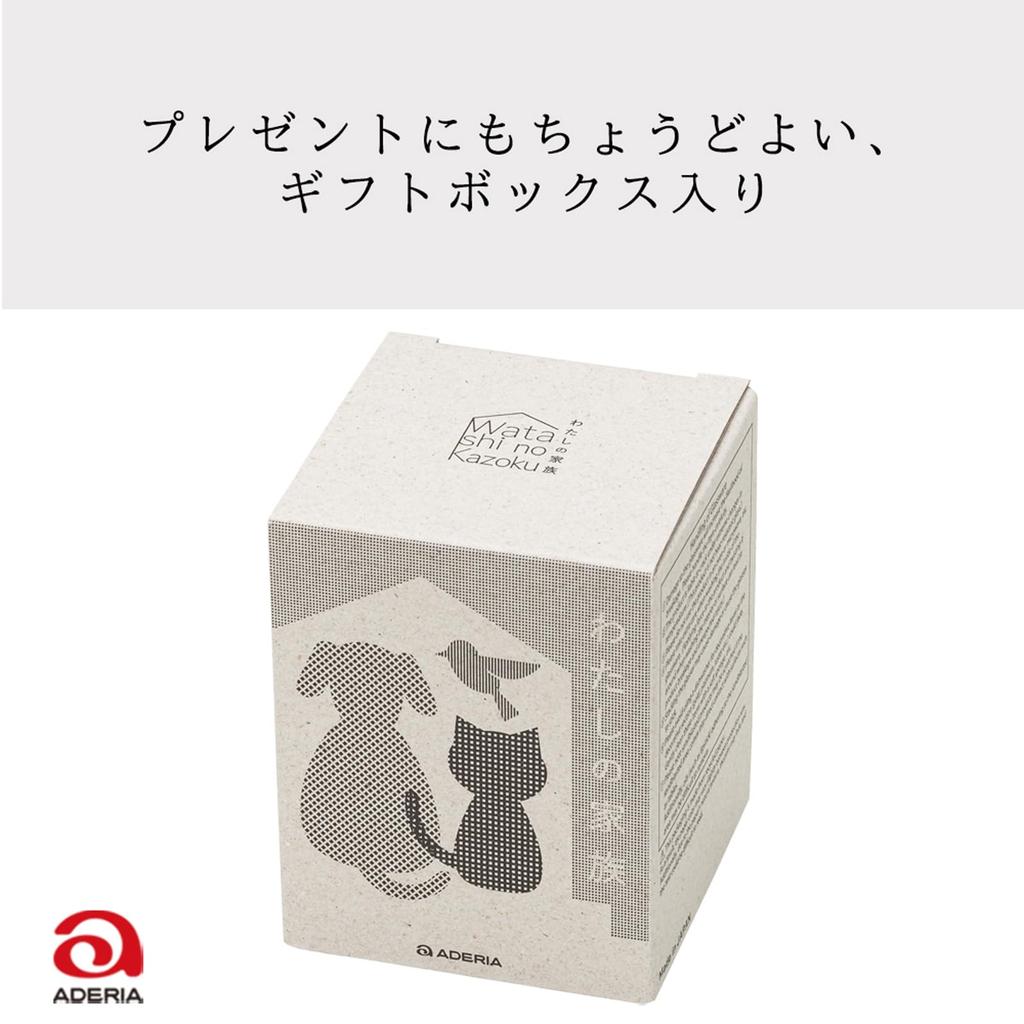Aderia My Family Cat Tiger 340ml Made in Gift Round Gift for Auspicious Anniversary Easy to Animal Frosted 9596 Glass, Design, Capacity, Japan, Boxed,