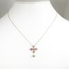 [Pre-owned] VENDOME K18PG Diamond Cross Pendant / j66-6