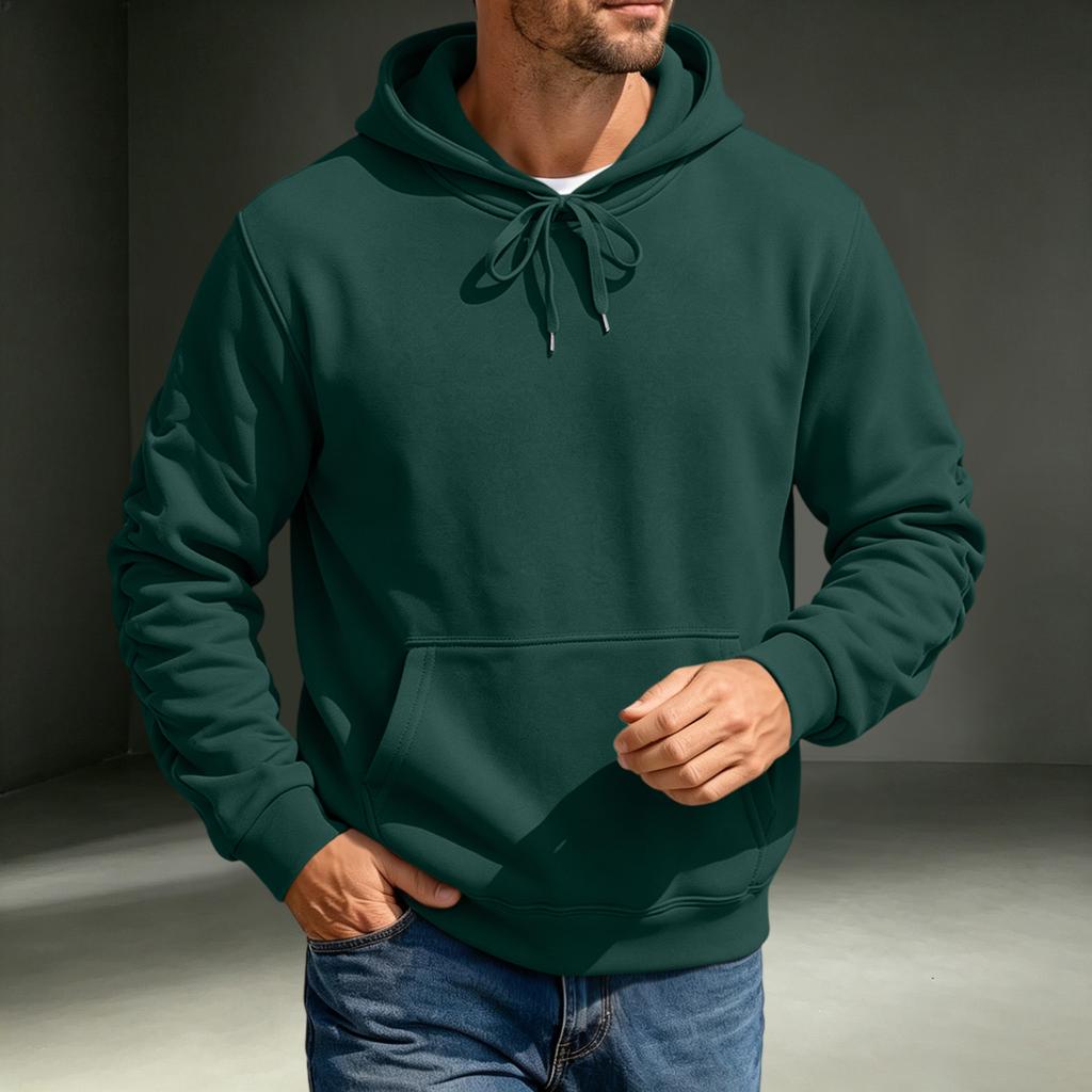 Men's Hoodie Casual Long Sleeve Pullover Sweatshirt for Fall and Winter Everyday Wear