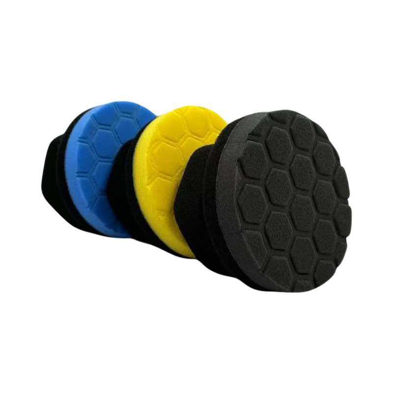 Large Tire Shine Applicator Pad Tire Hex Grip Applicator Tire Shine Car Detailing Foam Sponge Tool Reusable Car Cleaning
