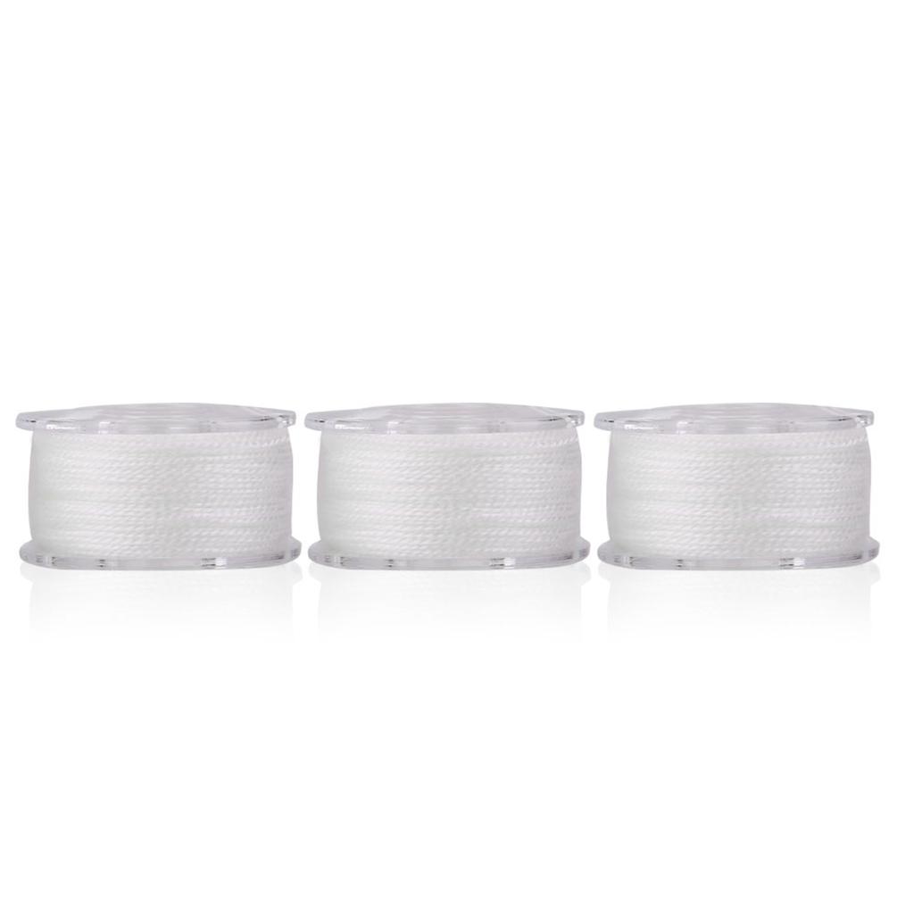 3pcs Water Soluble PVA White Bait Line Funnel System 20m Fishing String Tape Tool Accessory