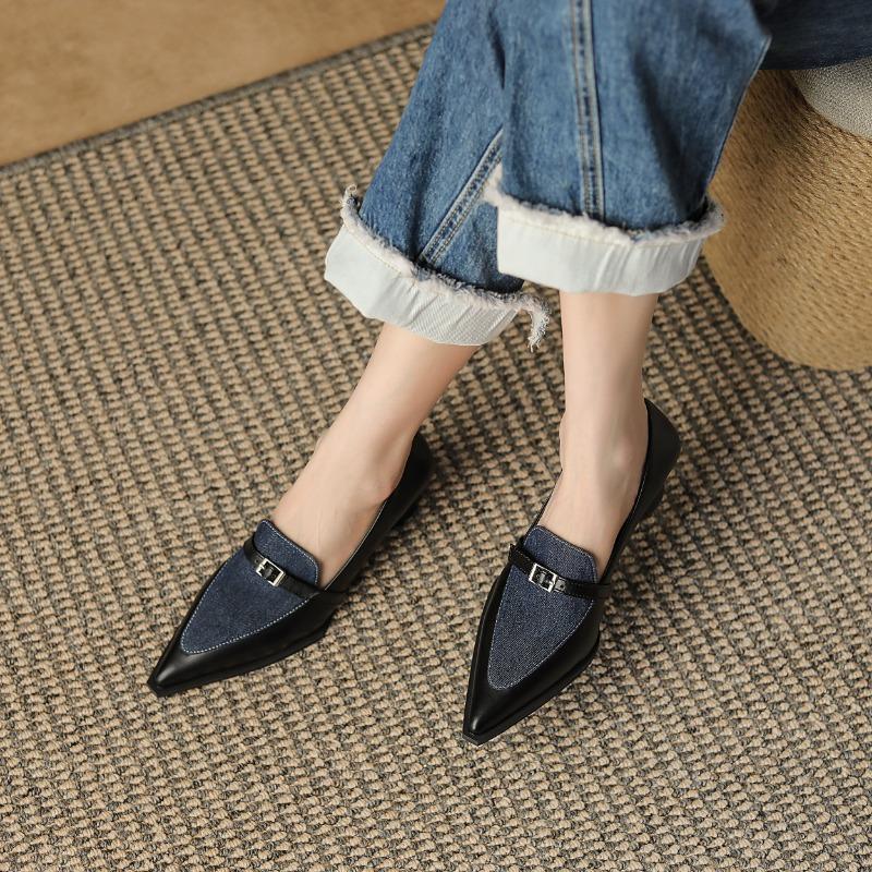 Spring Autumn New Sexy Fashion Color Matching High Heels New Elegant and Comfortable Banquet Thick Heel Women's Shoes NO:702