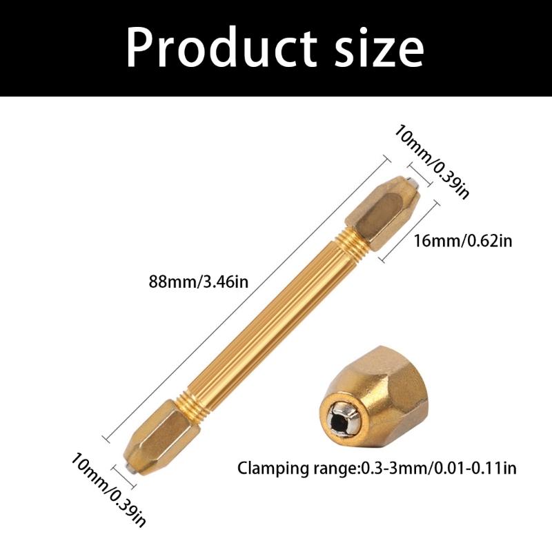 Compact Ergonomic Hand Drill with 0.8 3mm Chucks Manual Accuracy Hole Puncher for Multiple Materials Punching Tasks