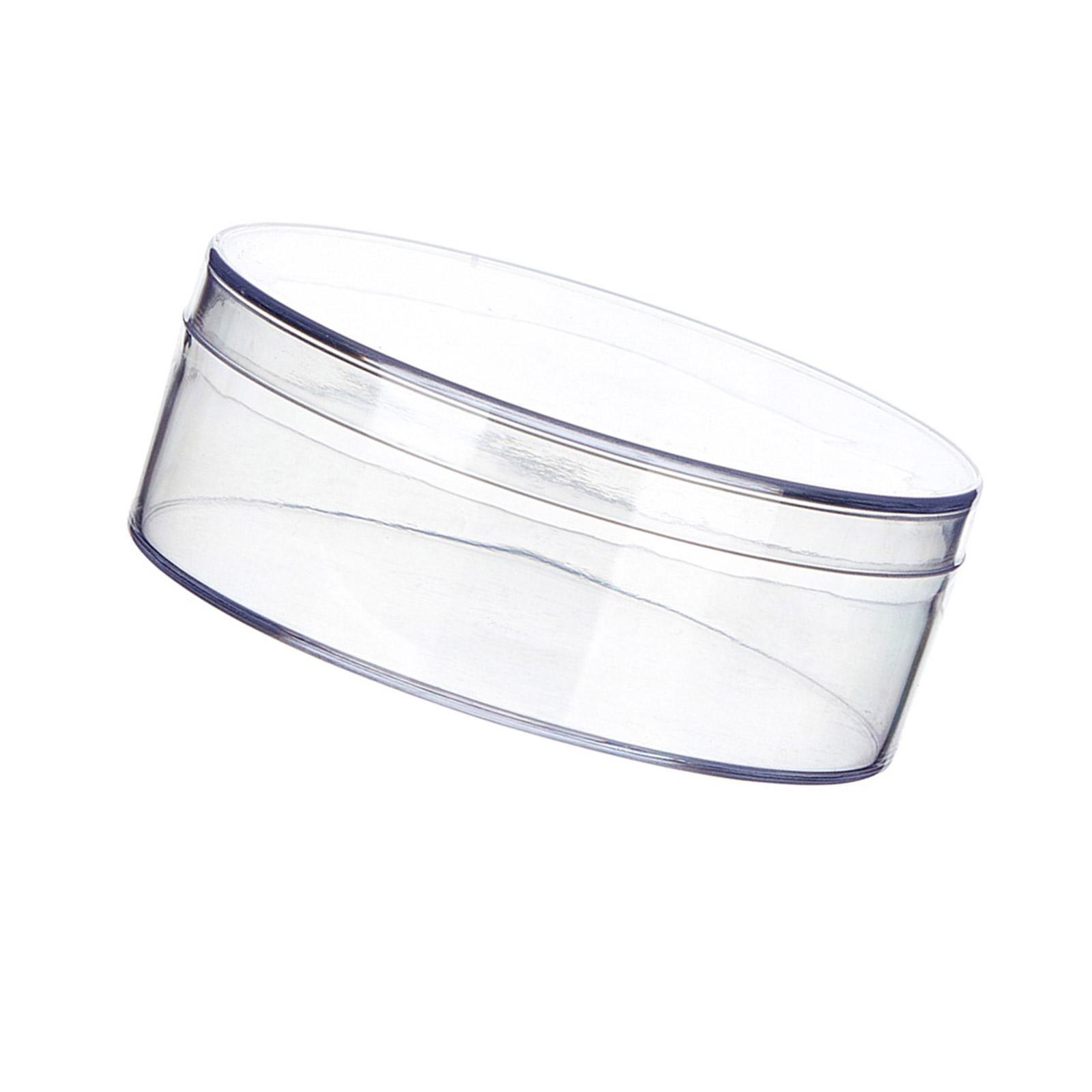 

Контейнер акриловый Сердце/Круглый Прозрачная акриловая коробка-органайзер с крышкой Коробки для хранения в форме сердца/круглые для конфет, таблеток, ногтей, бусин A