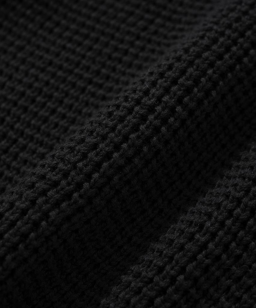 Nitled Cotton Useful Castle Round Knit Black