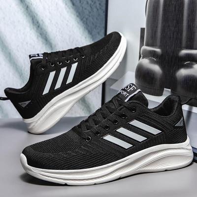 Men's Breathable Lightweight Fly Knit Mesh Casual Sports Shoes (Large Sizes Available)