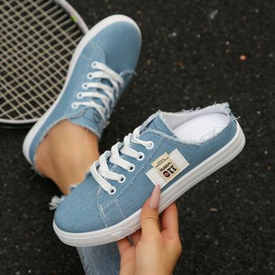 Mode Femmes Mode Baskets Respirantes Plates Décontractées Chaussures de Créateur Femmes Vulcanisées Antidérapantes Marche Baskets Plates Zapatos De Mujer