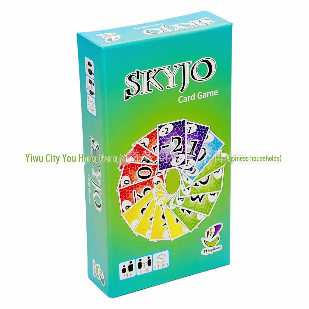 Cross-Border E-Commerce Skyjo Card Game: Family, Team Building, and Intellectual Development Party Board Game.