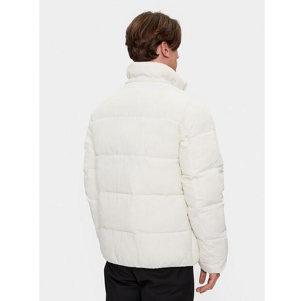 Winter Jacket Calvin Klein Crinkle K10K110336 Ecru Regular Fit