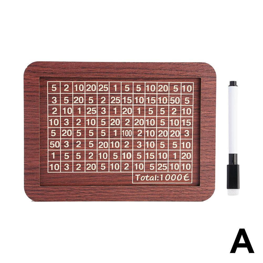 

Копилка деревянная копилка 1000/2000/3000/5000/10000 евро с натуральной деревянной копилкой с целью сбережения и числами