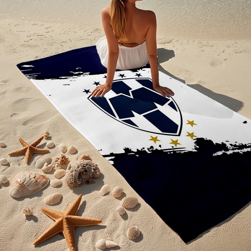 Football Club Emblem Beach Towel, Super Soft Microfiber, Gift for Her/Him, Birthday, for Pool, Beach, Travel, Home Decor Fan Gifts