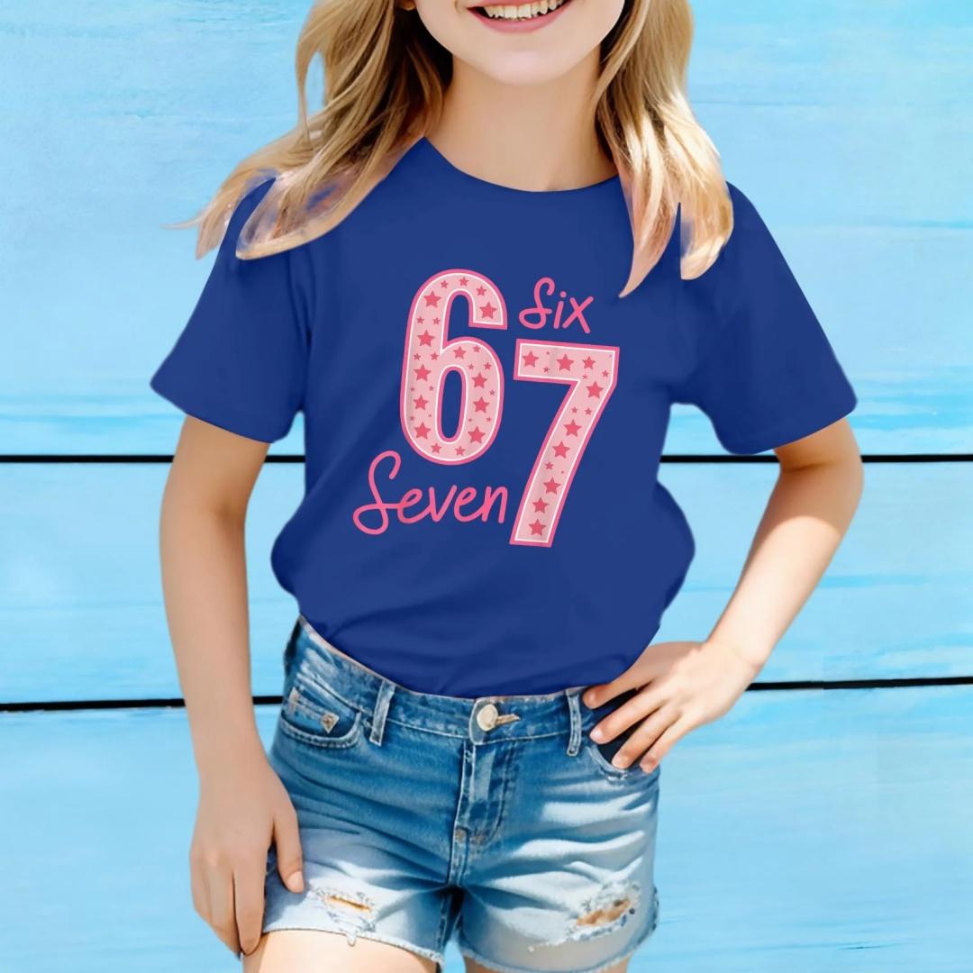 Trendy Frontline Mode voor Kinderen Meisjes Top Mode Casual Kinder Los Comfortabel T-shirt Kleding 160