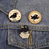 1pc Cute black bird pin -Alloy Metal Brooch for Jackets, Bags, Hats - Gifts for Women, Bird Lovers, Everyday Accessories
