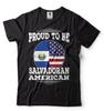 Salvadoran American Pride T-Shirt: El Salvador Flag Tee