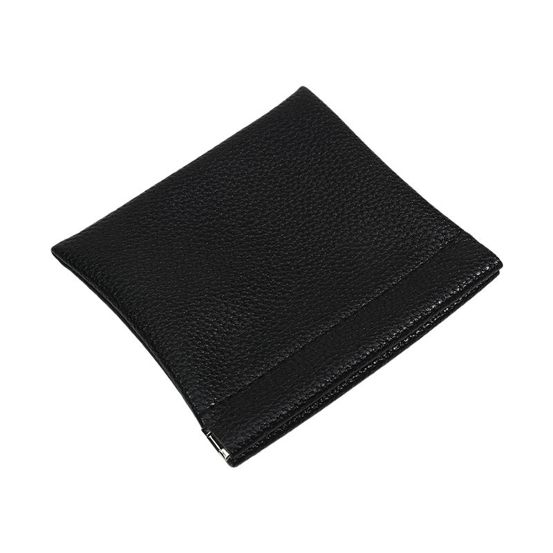 Self-closing PU Leather Coin Purse Passport Driver's License Document Holder Data Cable Cosmetic Bag Lipstick Storage