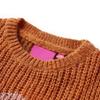 Pull-over tricoté pour enfants cognac 5 dimensions disponibles