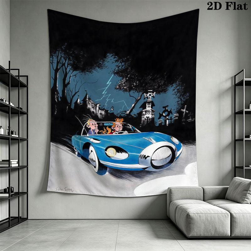 Spirou Honor Wall Tapestry Aesthetic Wall Hanging Printed Fabric Blanket Decorative Tapestries for Bedroom Living Room Home Decor