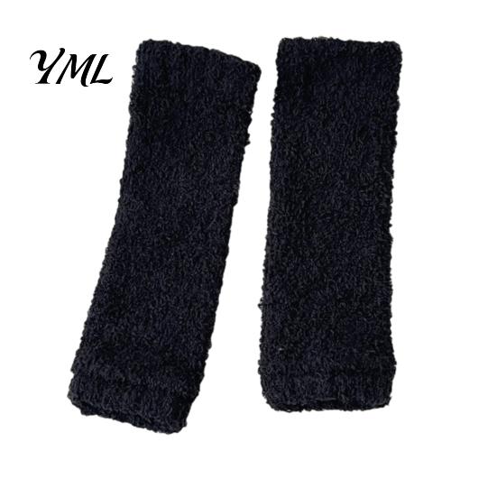 Thermal Cold Protection Socks Thickened Knee Sleeve for Women, Winter Warm Coral Fleece Leg Warmers, Breathable Autumn Home Essentials Pads