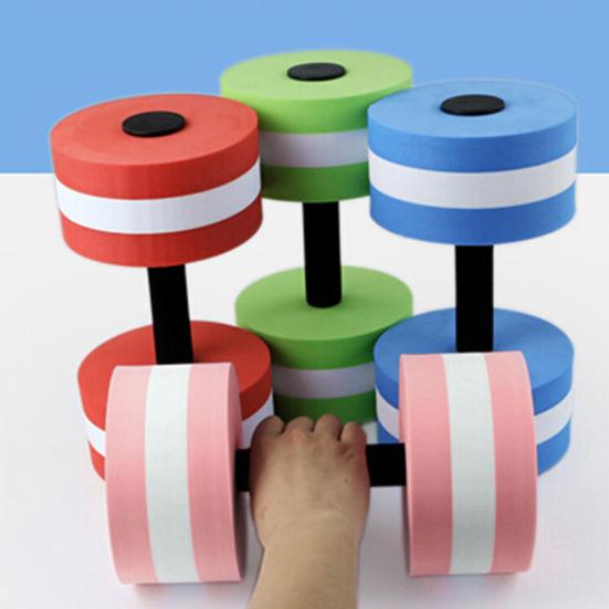 2Pcs Water Dumbbell High Density EVA Foam Pool Weight Women Water Aerobic Weight Loss Floating Exercise Dumbbell Aqua Fitness Barbell